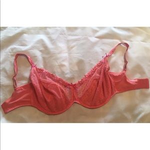 Curvey Kate princess balcony 38k pink lace sheer